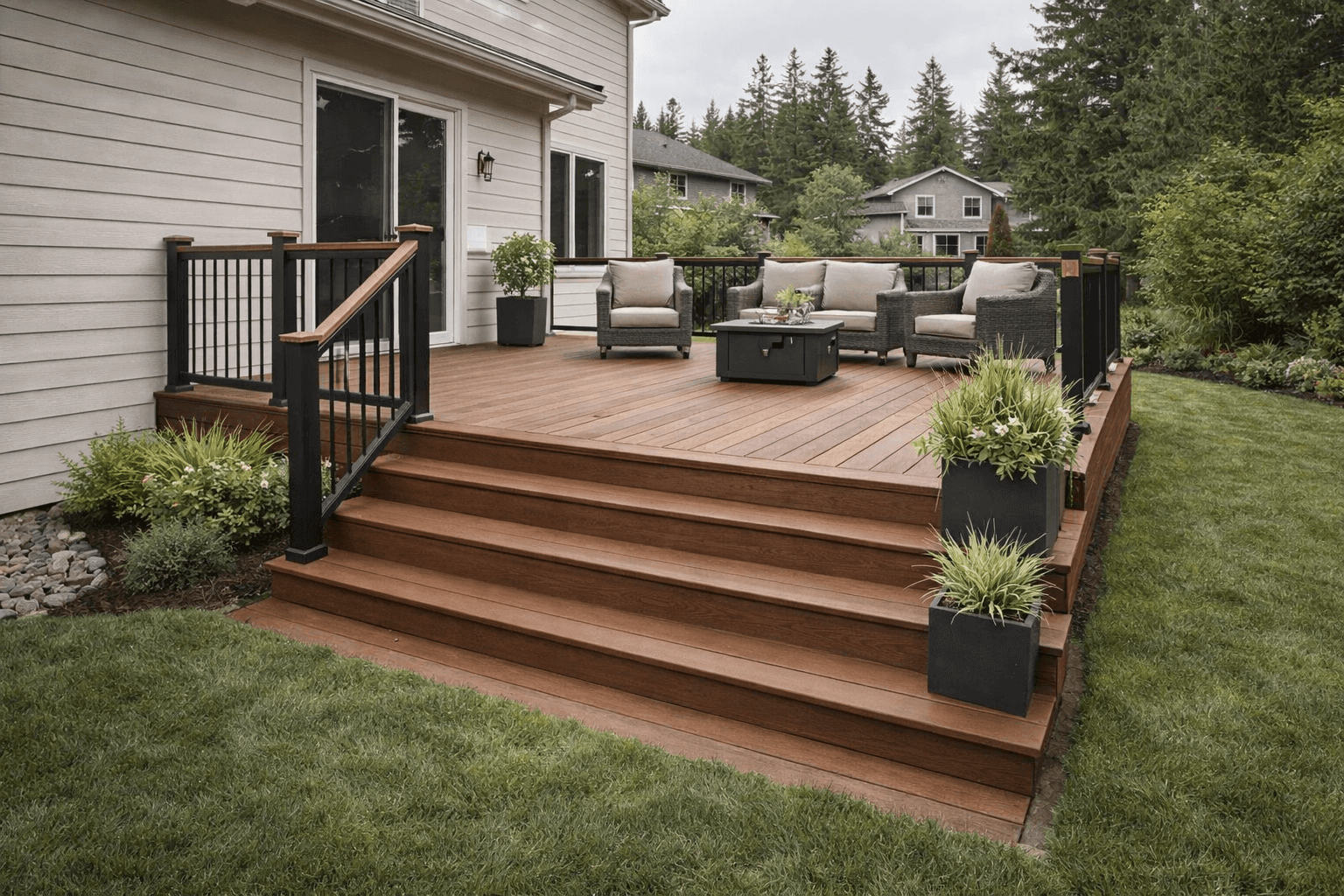 Deck project in Everett, WA by Northwood Renovation