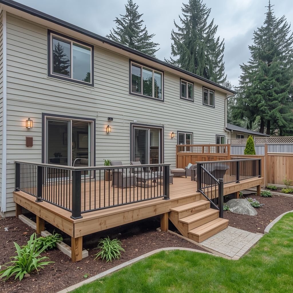 Marysville-area backyard deck and fence planning for a Northwest home