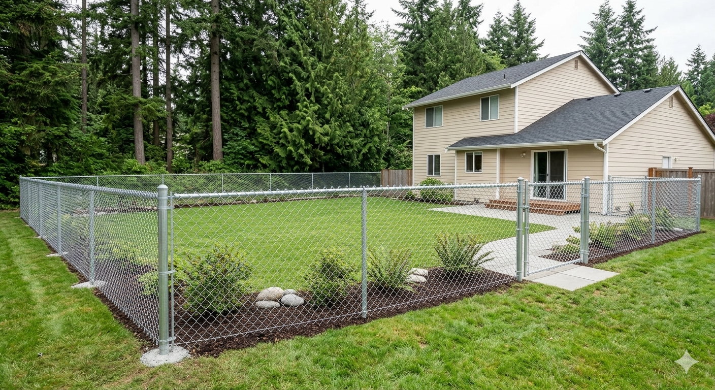 Chain Link Yard Enclosure — Everett, WA